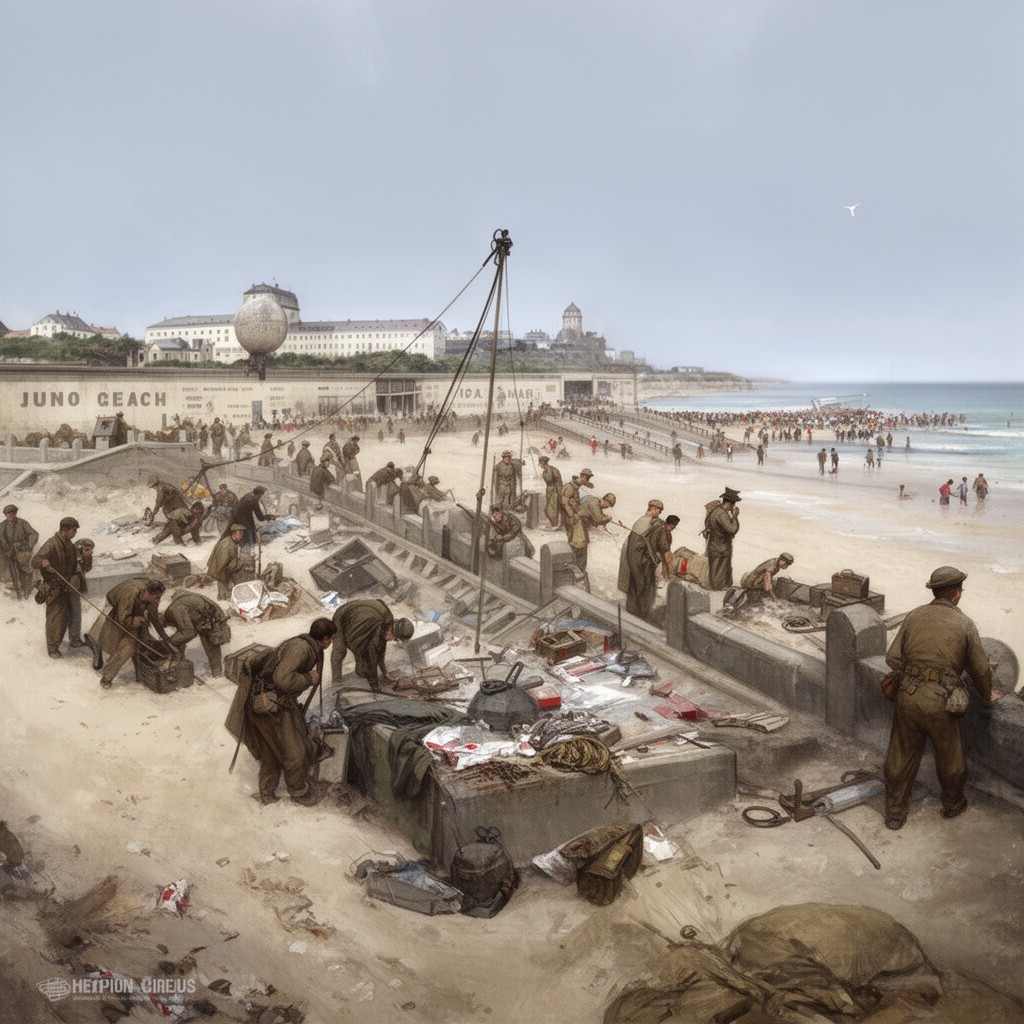 AI-generated illustration of Juno Beach
