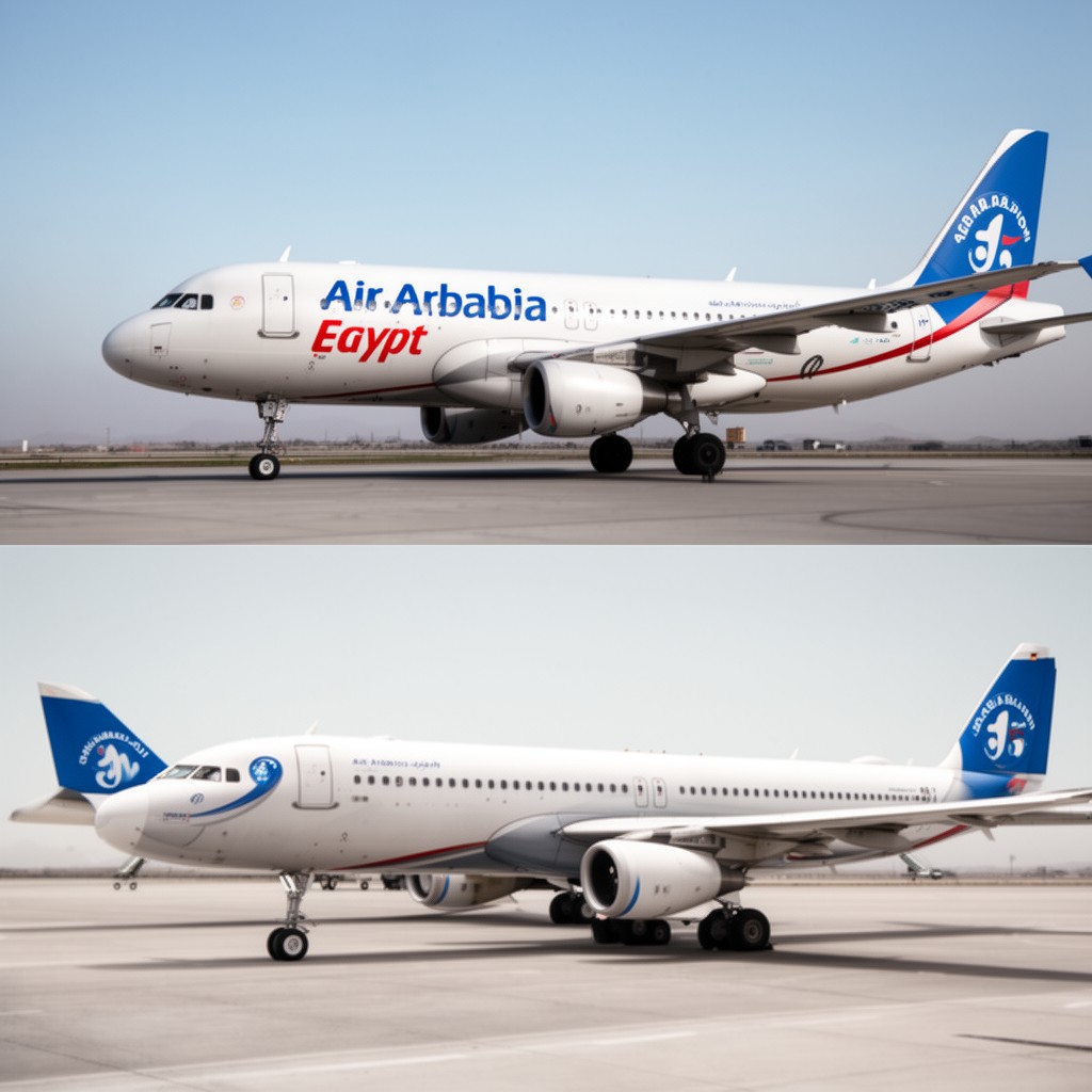 AI-generated illustration of Air Arabia Egypt