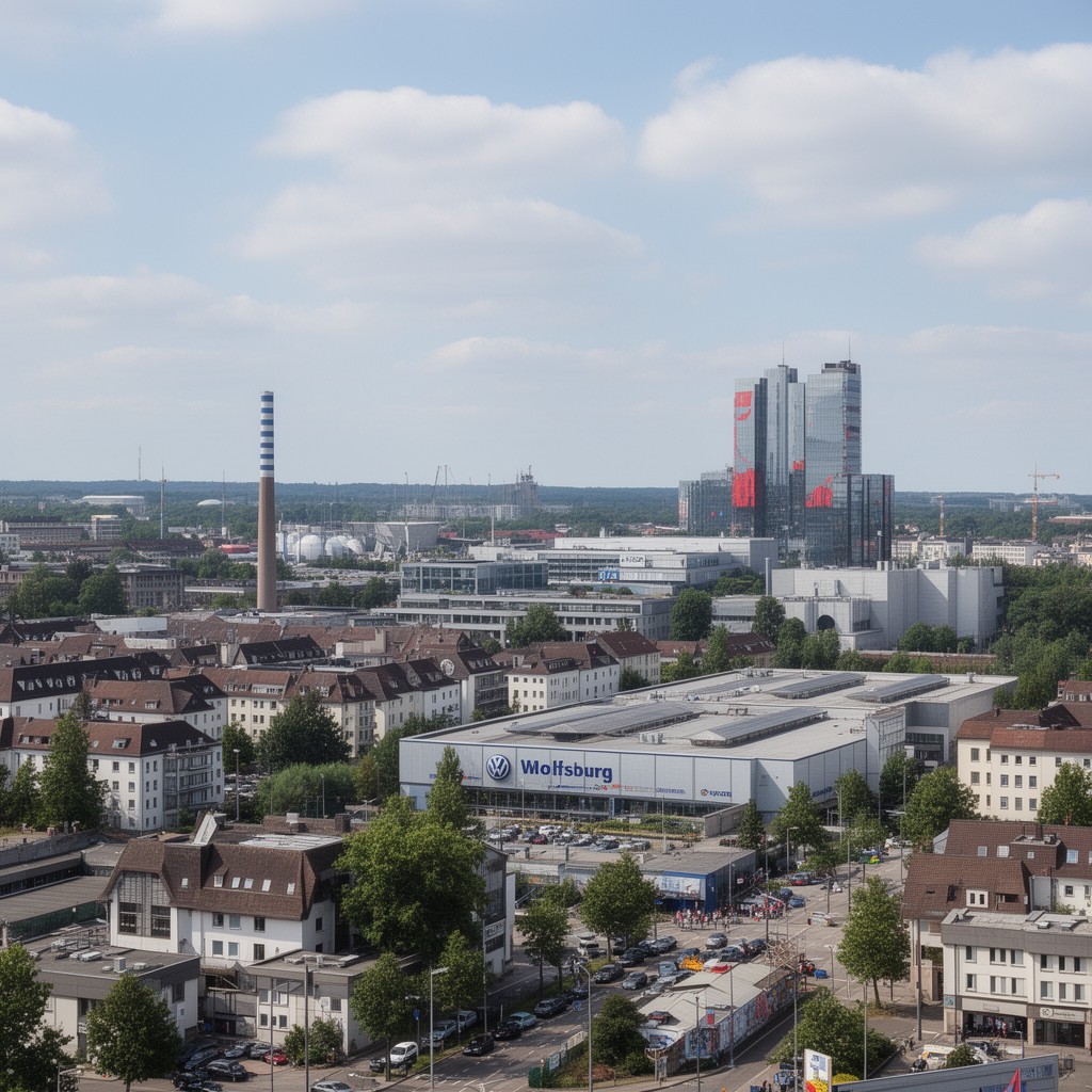 AI-generated illustration of Wolfsburg