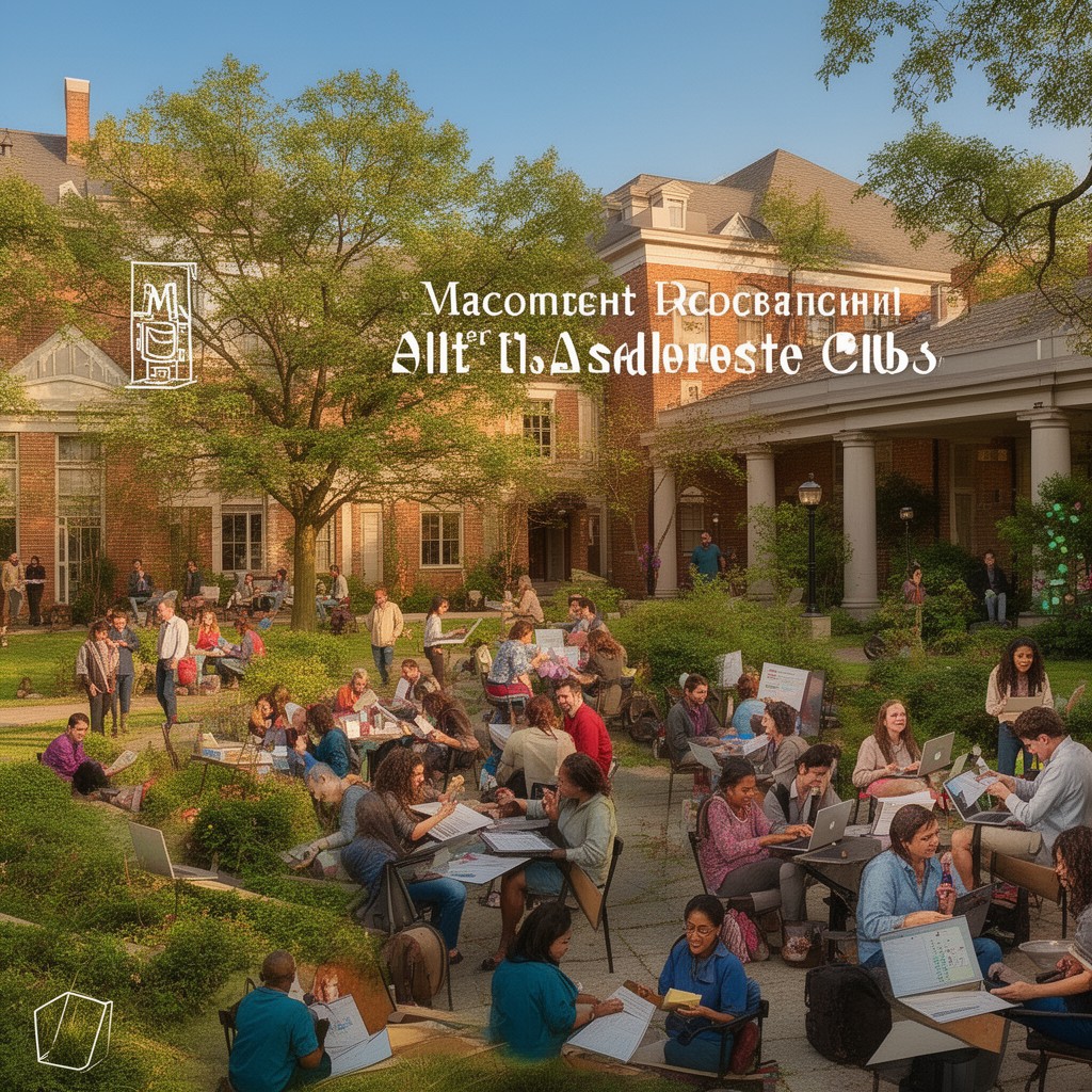 AI-generated illustration of Macalester College