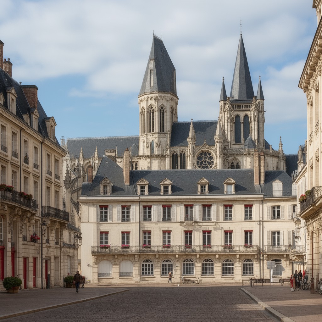 AI-generated illustration of Melun