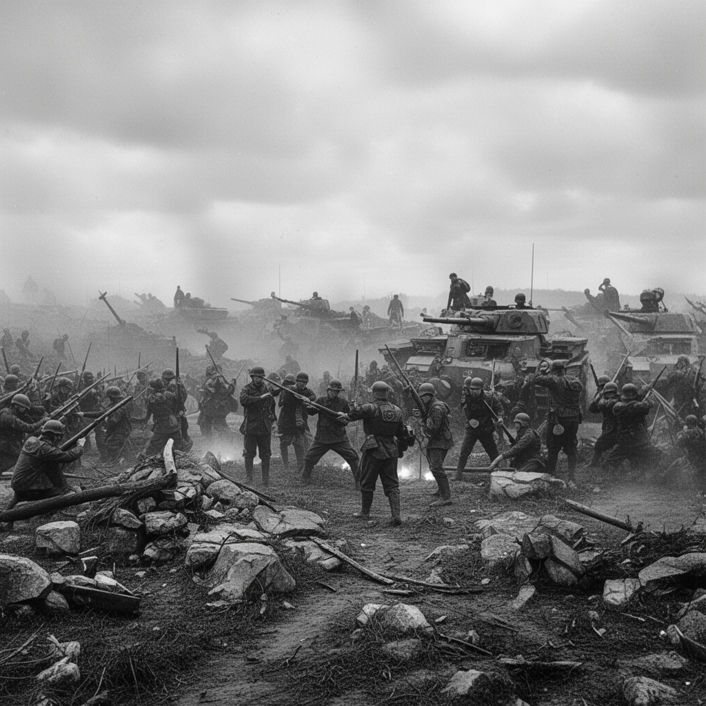 AI-generated illustration of Battle of the Bzura