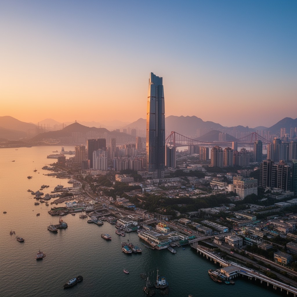 AI-generated illustration of Zhuhai