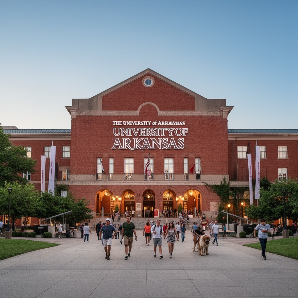 AI-generated illustration of University of Arkansas