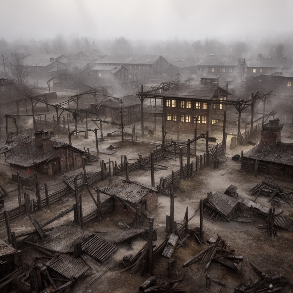 AI-generated illustration of Sobibor