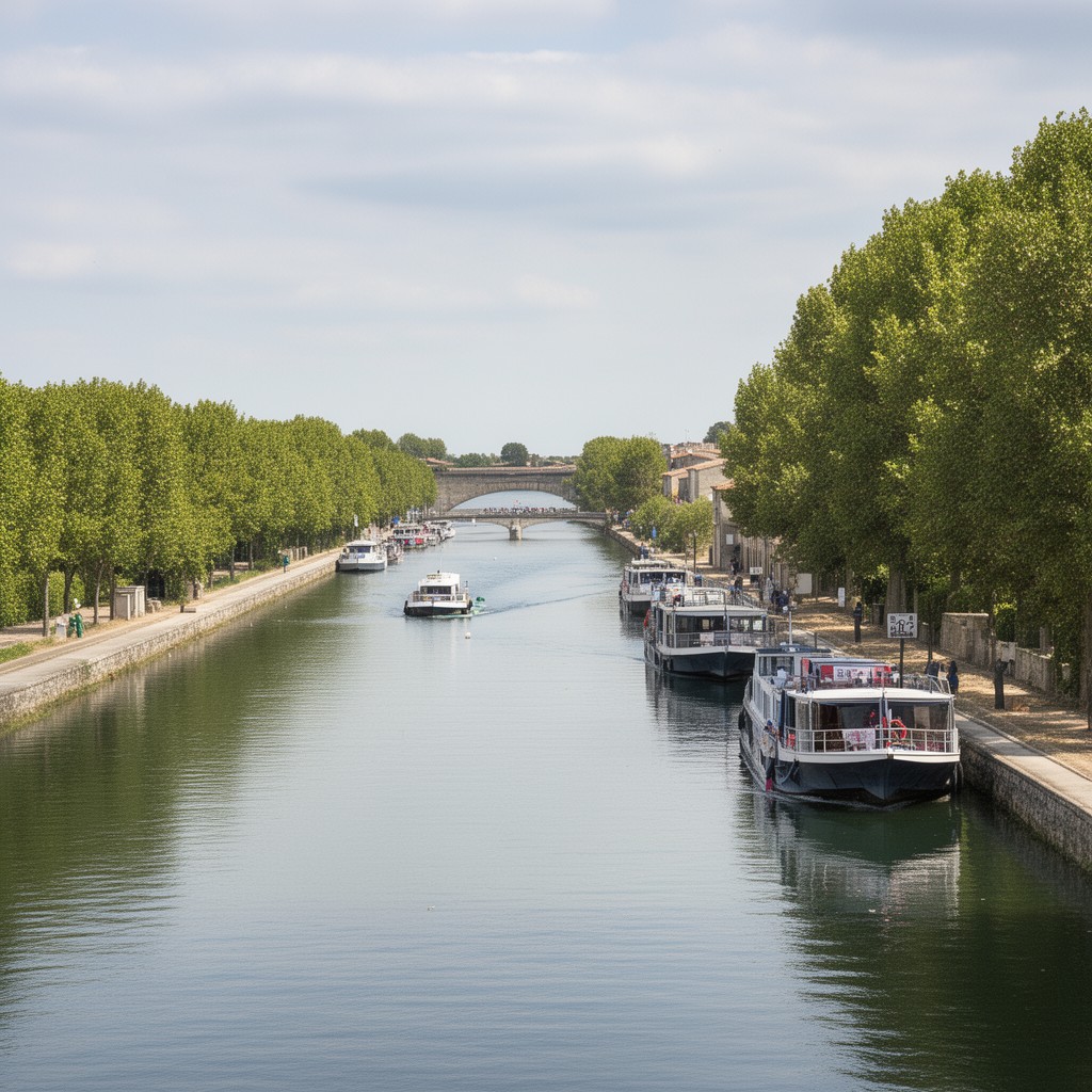 AI-generated illustration of Canal de Garonne