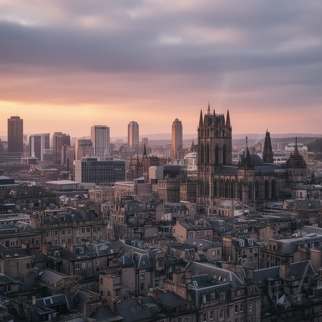 AI-generated illustration of Glasgow