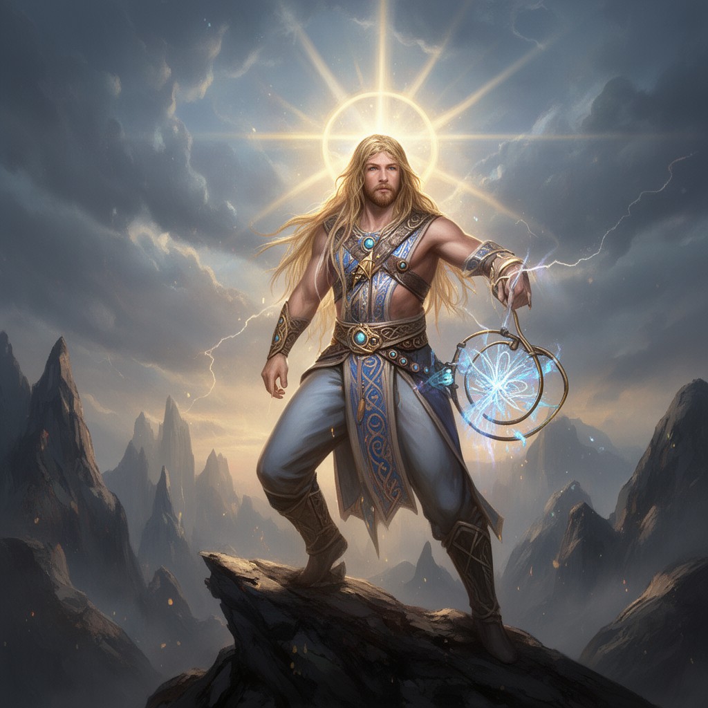 AI-generated illustration of Baldr