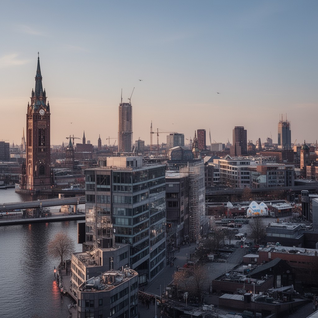 AI-generated illustration of Hamburg