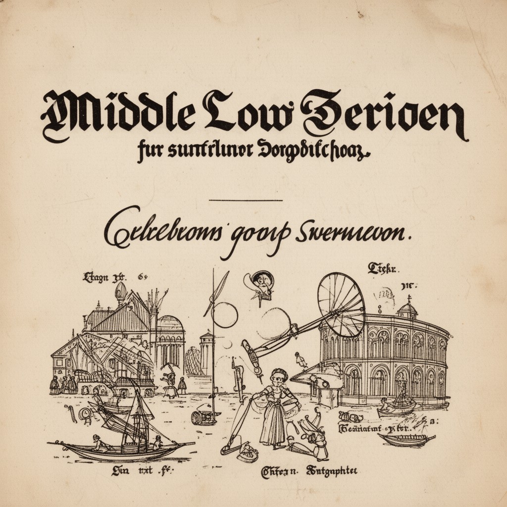 AI-generated illustration of Middle Low German