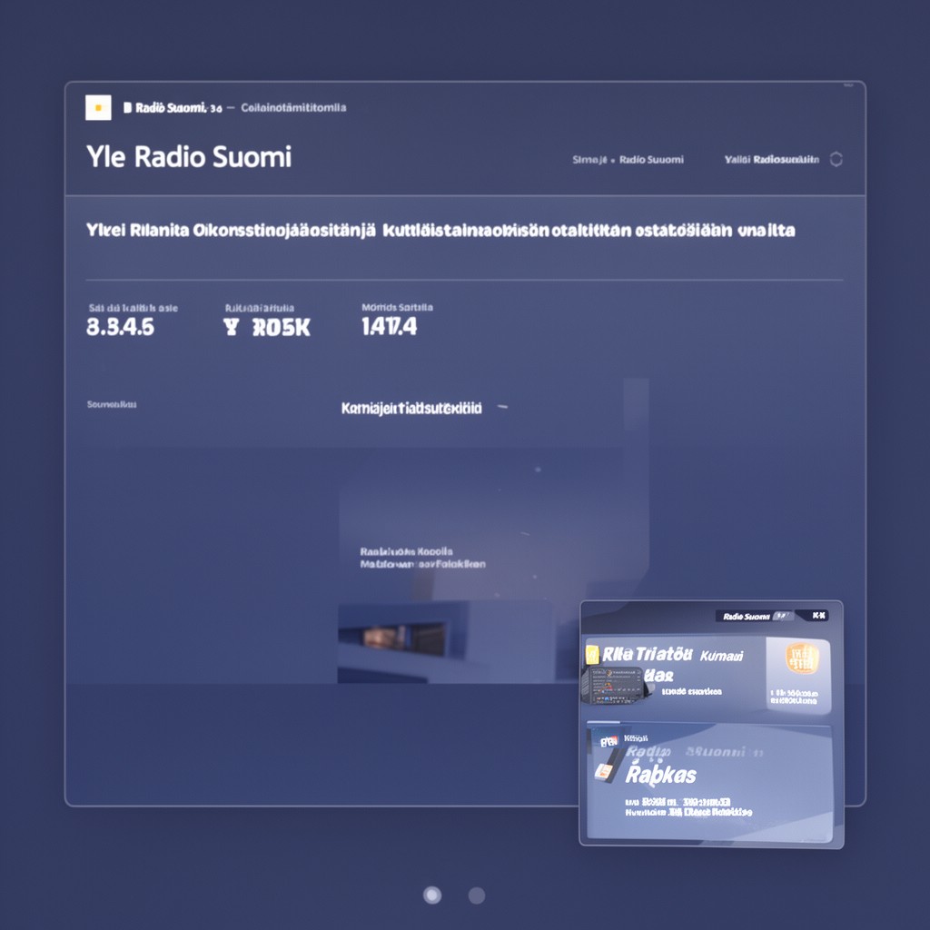 AI-generated illustration of Yle Radio Suomi