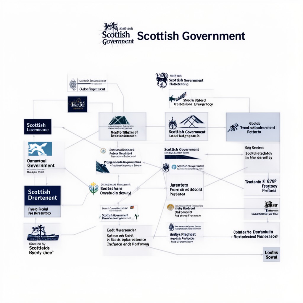 AI-generated illustration of Scottish Government directorates