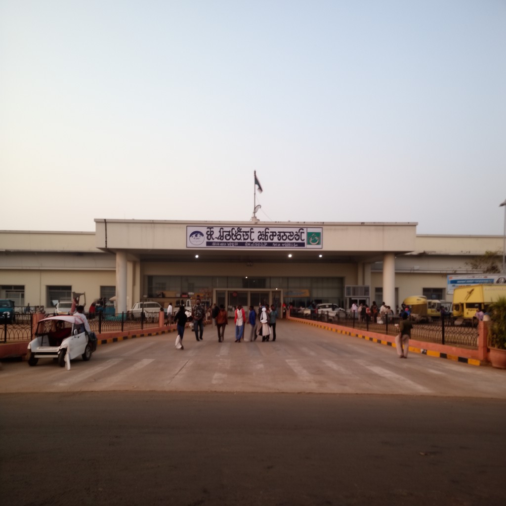 AI-generated illustration of Rajkot Airport