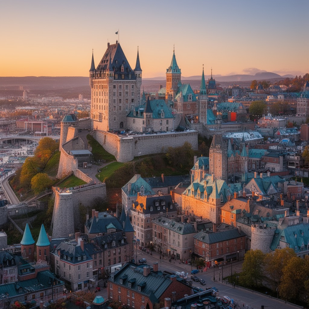 AI-generated illustration of Quebec City