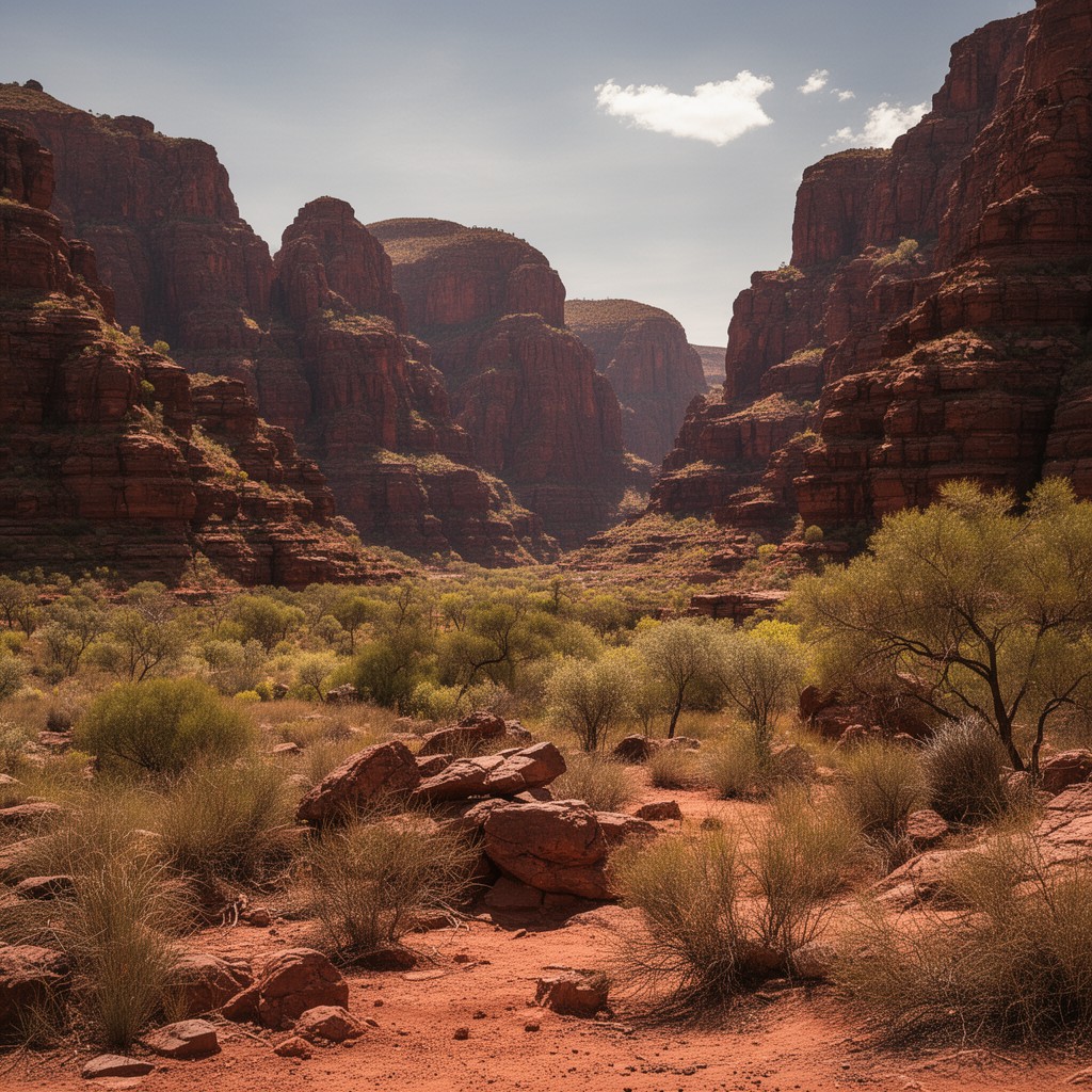AI-generated illustration of Kings Canyon