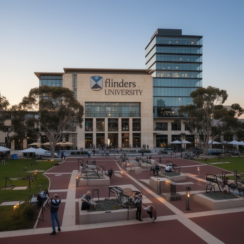 AI-generated illustration of Flinders University