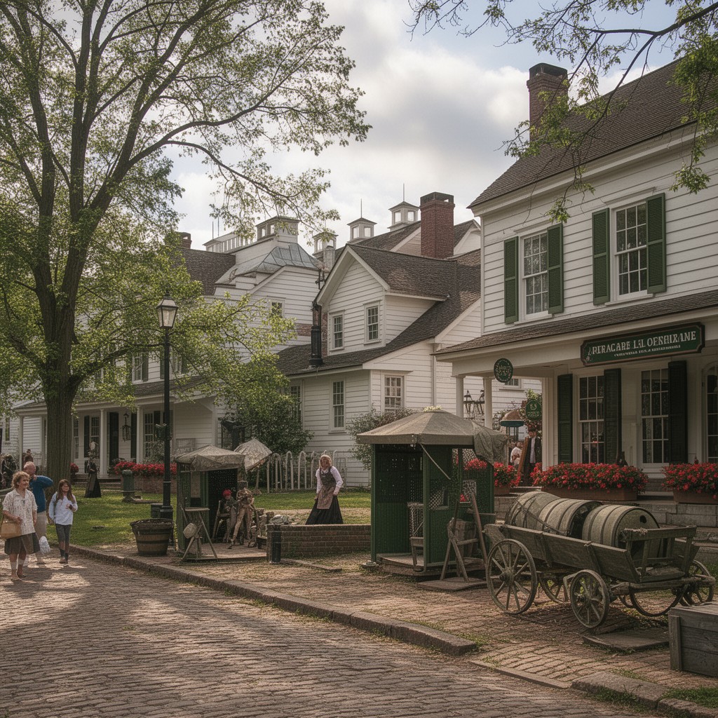 AI-generated illustration of Greenfield Village