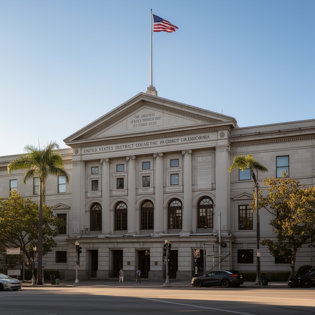 AI-generated illustration of United States District Court for the Central District of California