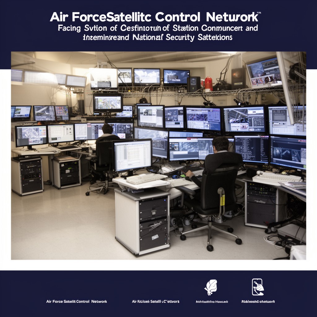 AI-generated illustration of Air Force Satellite Control Network