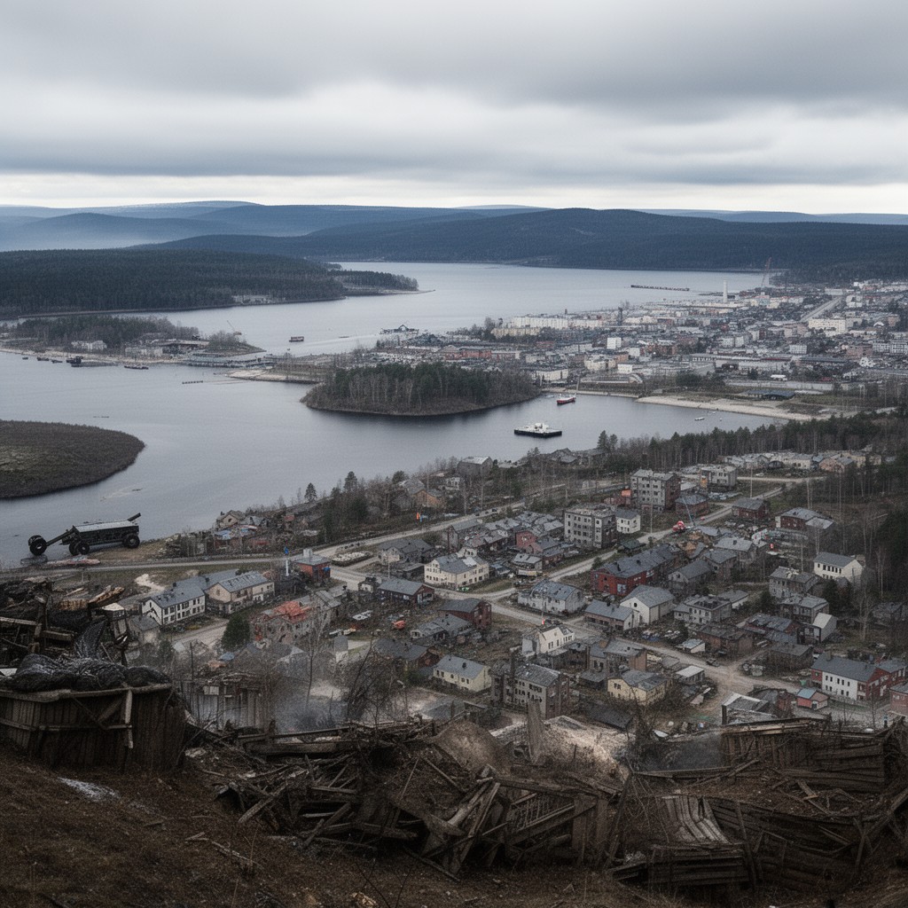 AI-generated illustration of Tornio–Kemi area