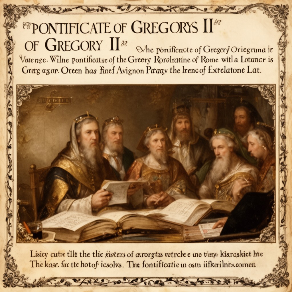 AI-generated illustration of pontificate of Gregory XI
