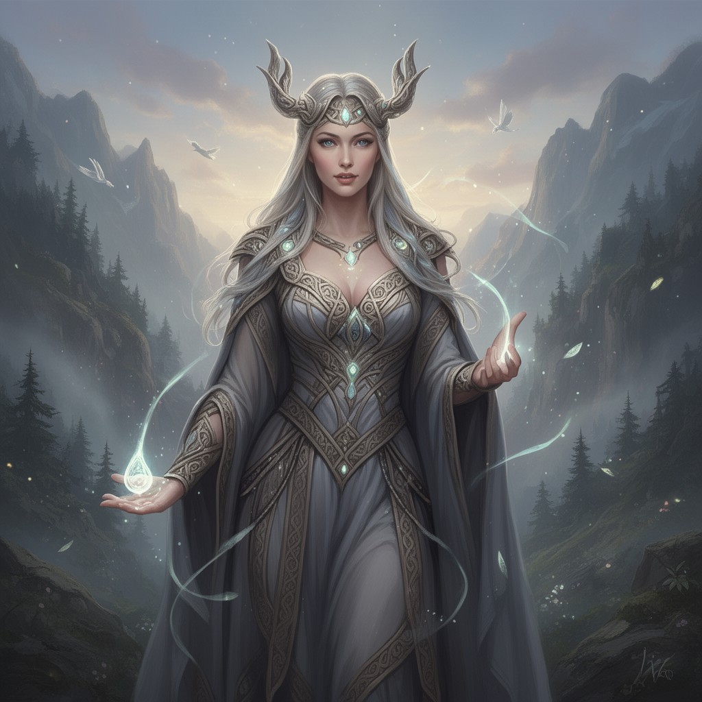 AI-generated illustration of Frigg