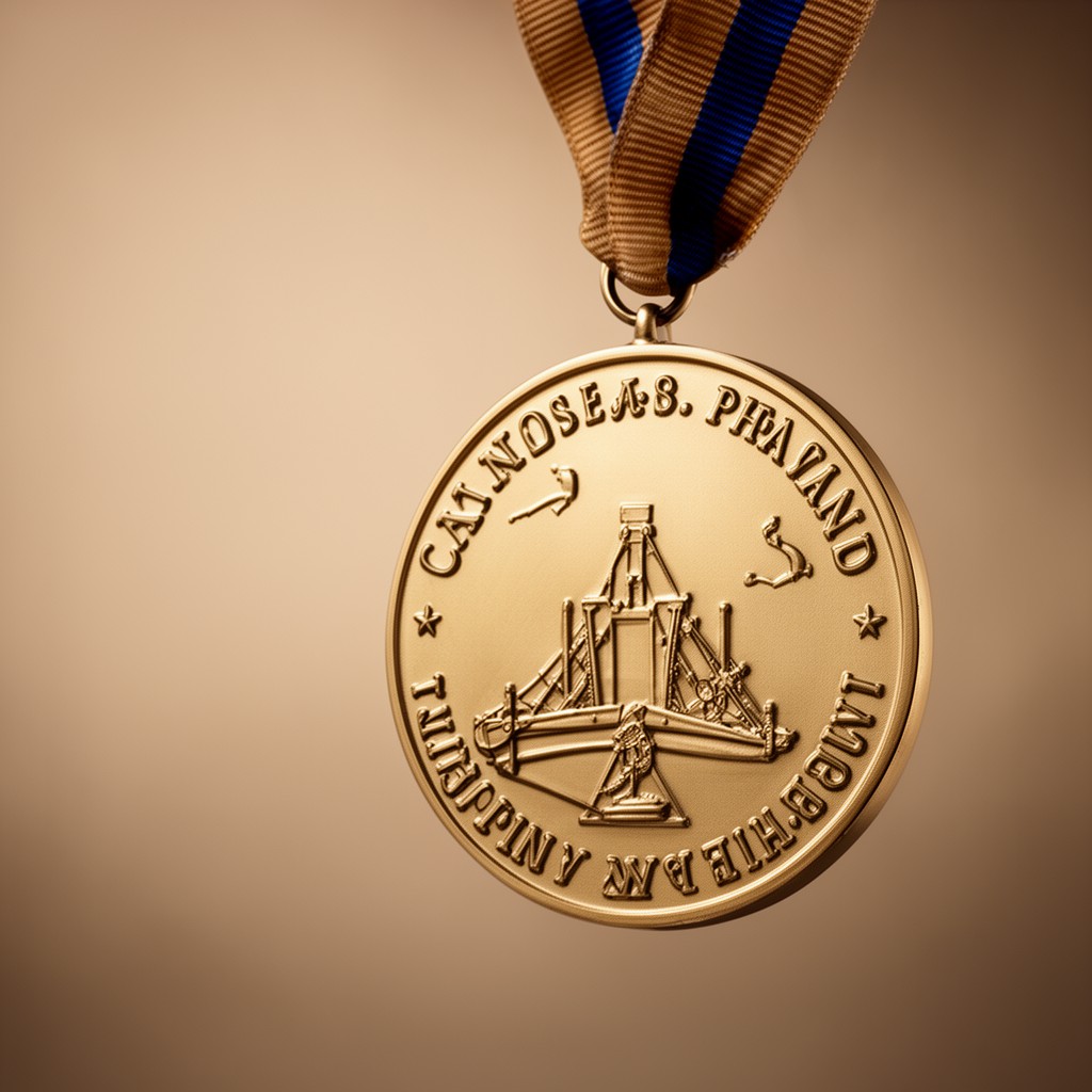 AI-generated illustration of AIME Charles F. Rand Memorial Gold Medal