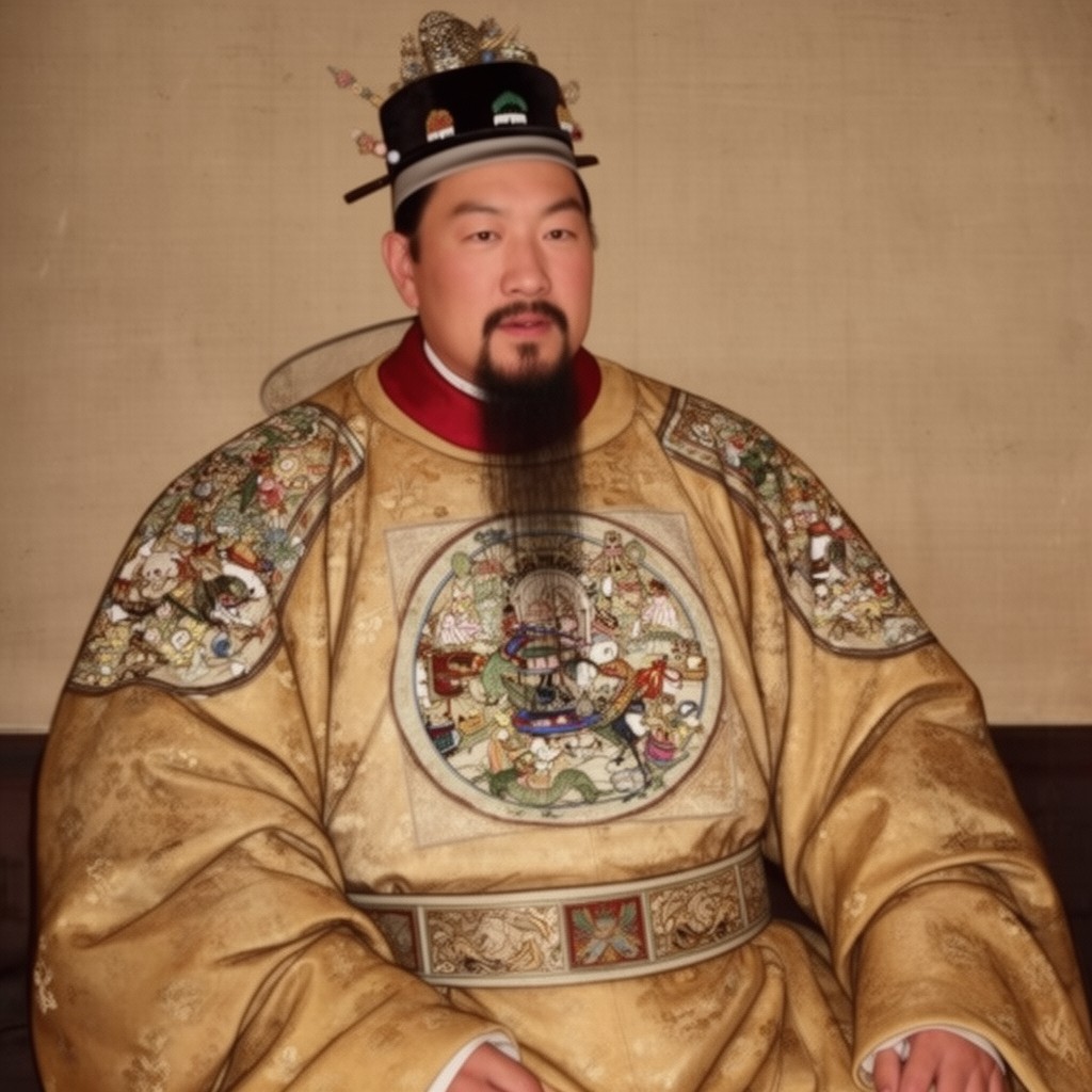 AI-generated illustration of Jingtai Emperor