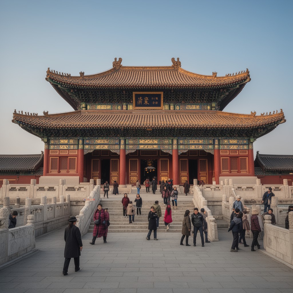 AI-generated illustration of Ling’en Hall (Changling)