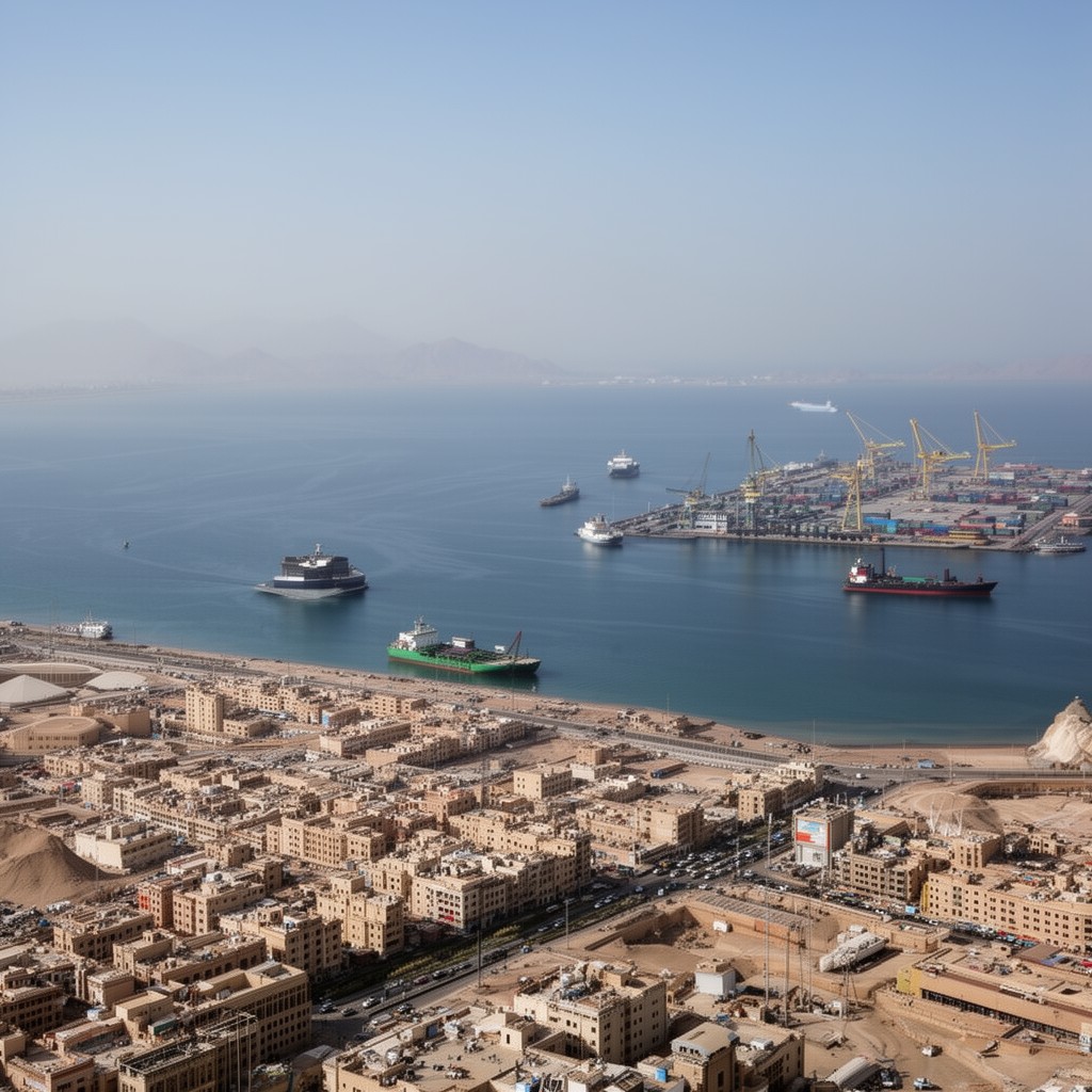 AI-generated illustration of Gwadar