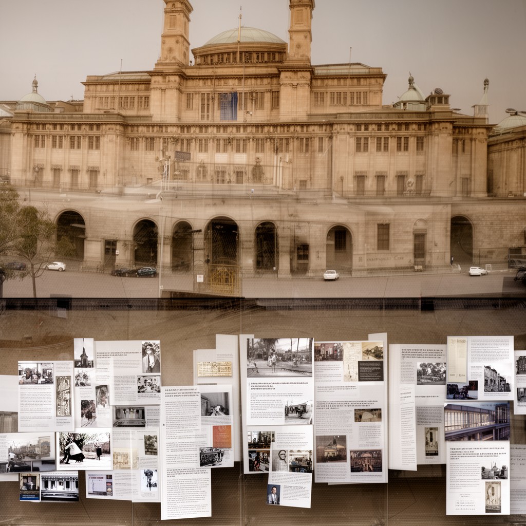 AI-generated illustration of National Library of Australia