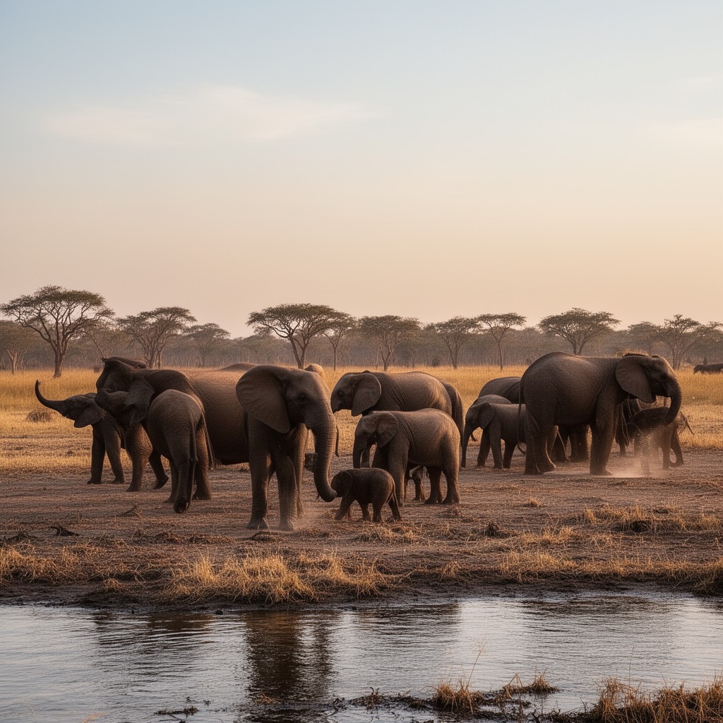 AI-generated illustration of Chobe National Park