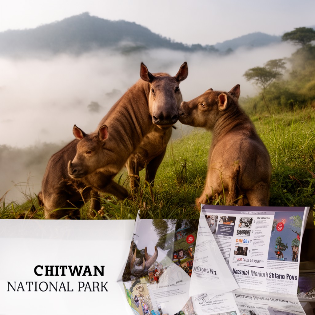 AI-generated illustration of Chitwan National Park