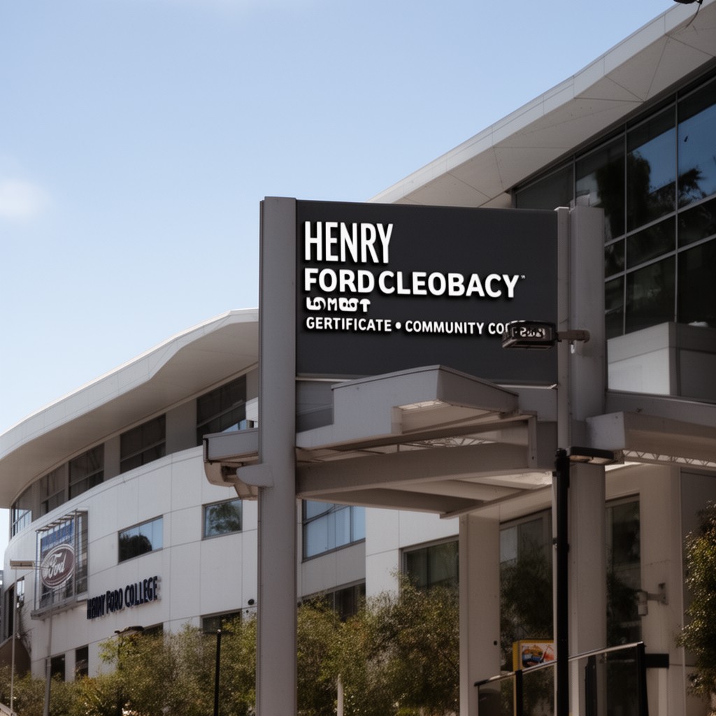 AI-generated illustration of Henry Ford College
