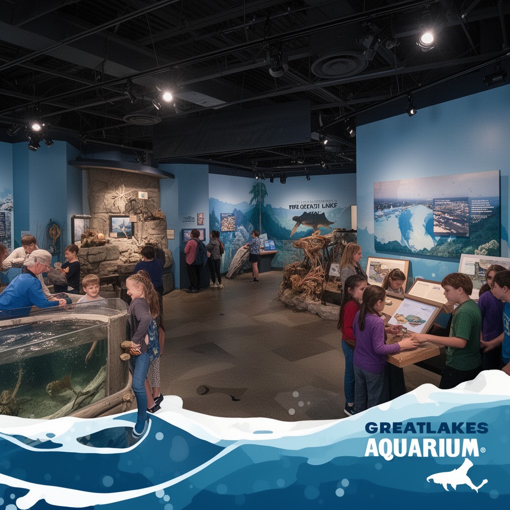 AI-generated illustration of Great Lakes Aquarium