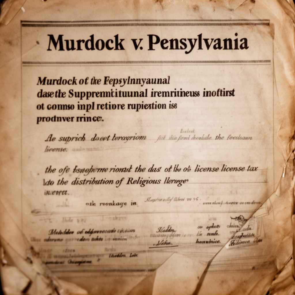 AI-generated illustration of Murdock v. Pennsylvania