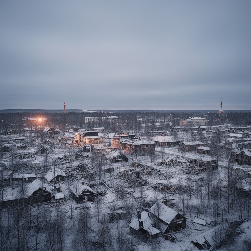 AI-generated illustration of Rovaniemi area