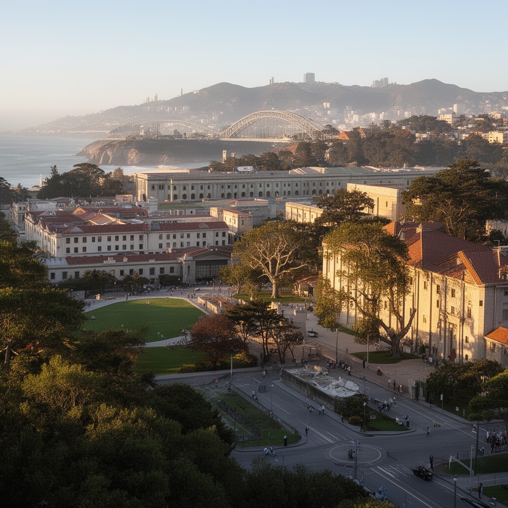 AI-generated illustration of Presidio of San Francisco