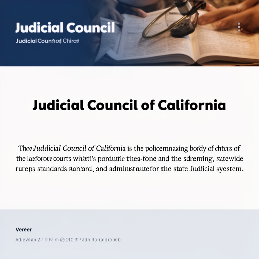 AI-generated illustration of Judicial Council of California