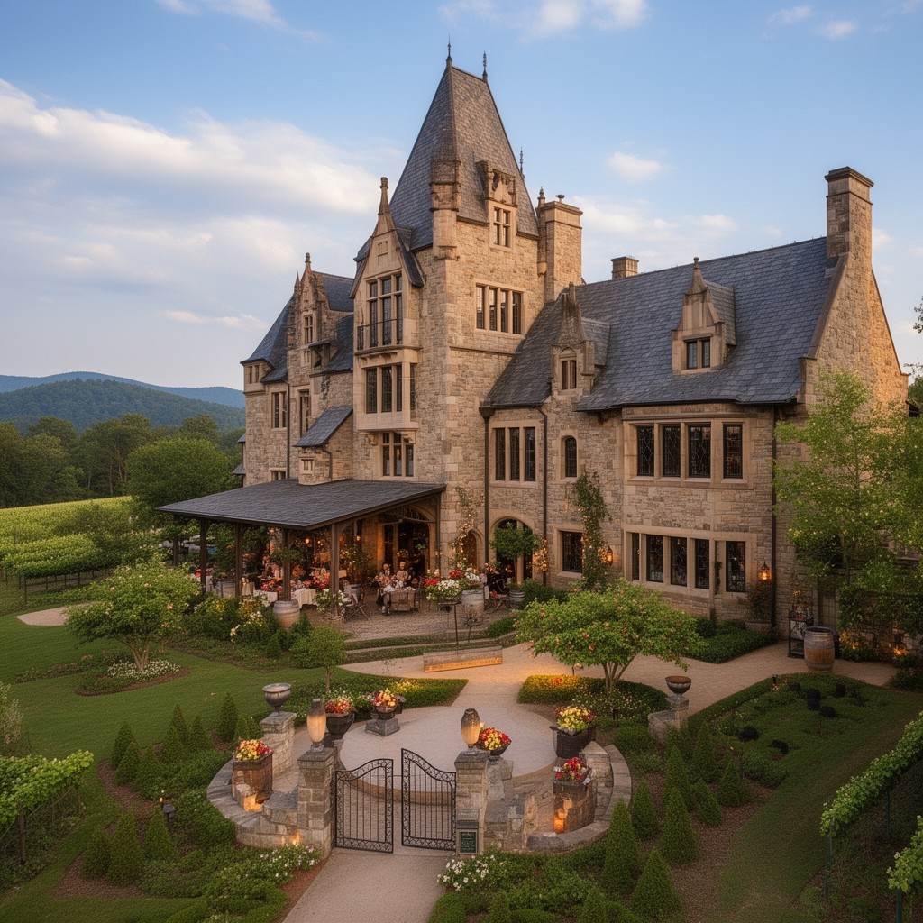 AI-generated illustration of Biltmore Winery