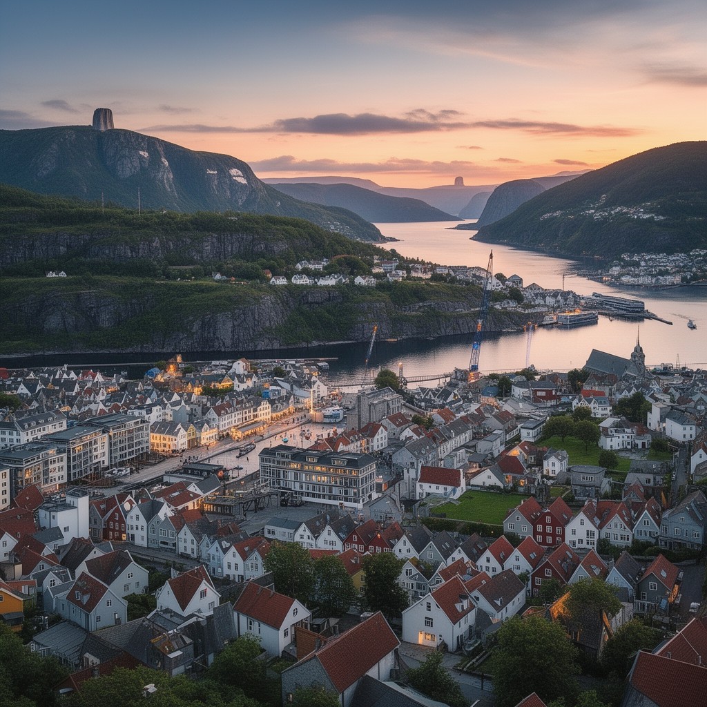 AI-generated illustration of Stavanger