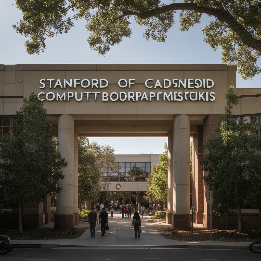 AI-generated illustration of Stanford Computer Science Department