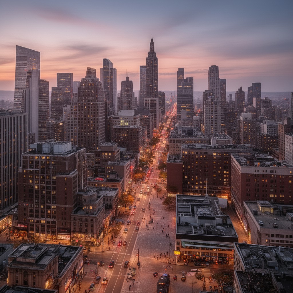AI-generated illustration of White Plains, New York, United States