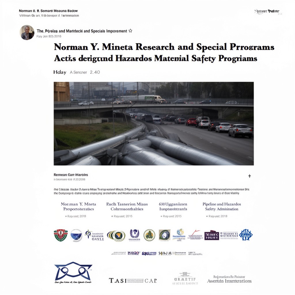 AI-generated illustration of Norman Y. Mineta Research and Special Programs Improvement Act