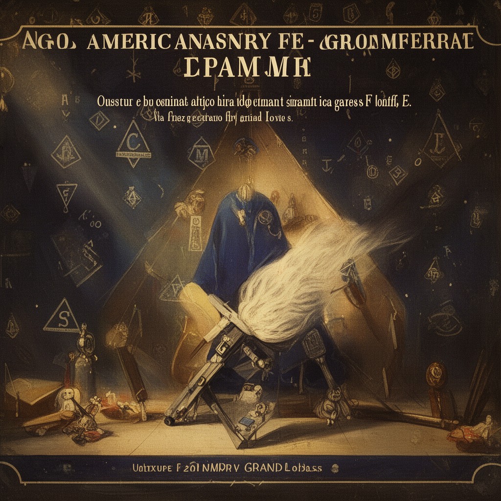 AI-generated illustration of Anglo-American Freemasonry