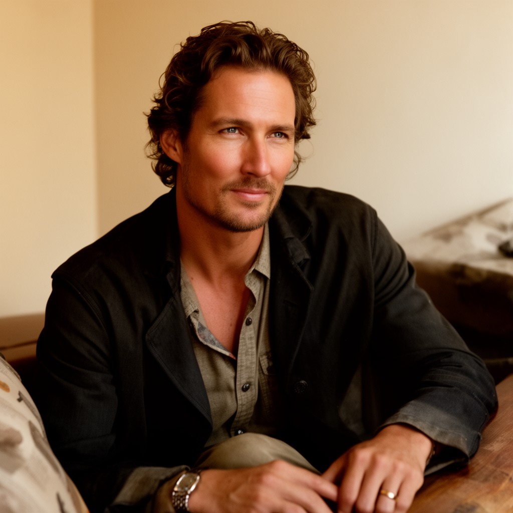 AI-generated illustration of Matthew McConaughey