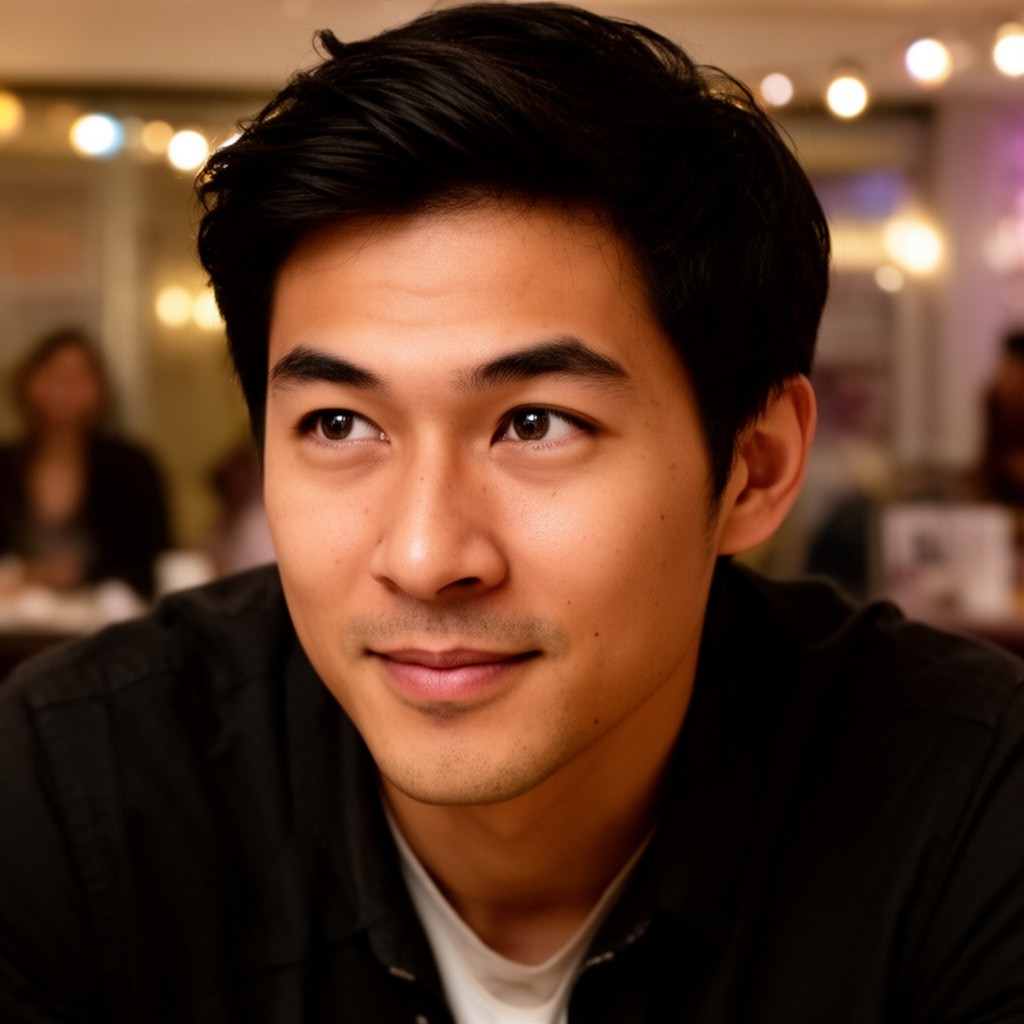 AI-generated illustration of Henry Golding