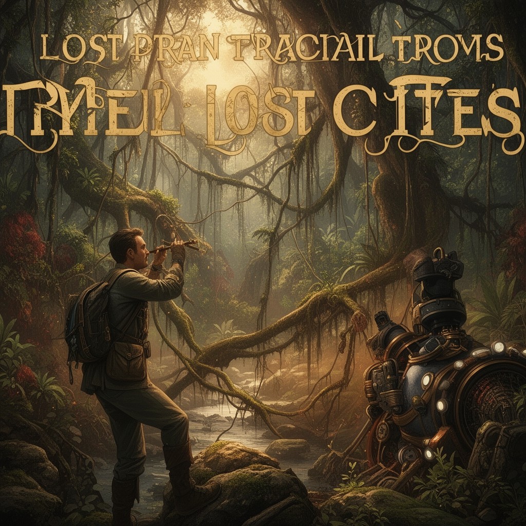 AI-generated illustration of Lost Trails, Lost Cities