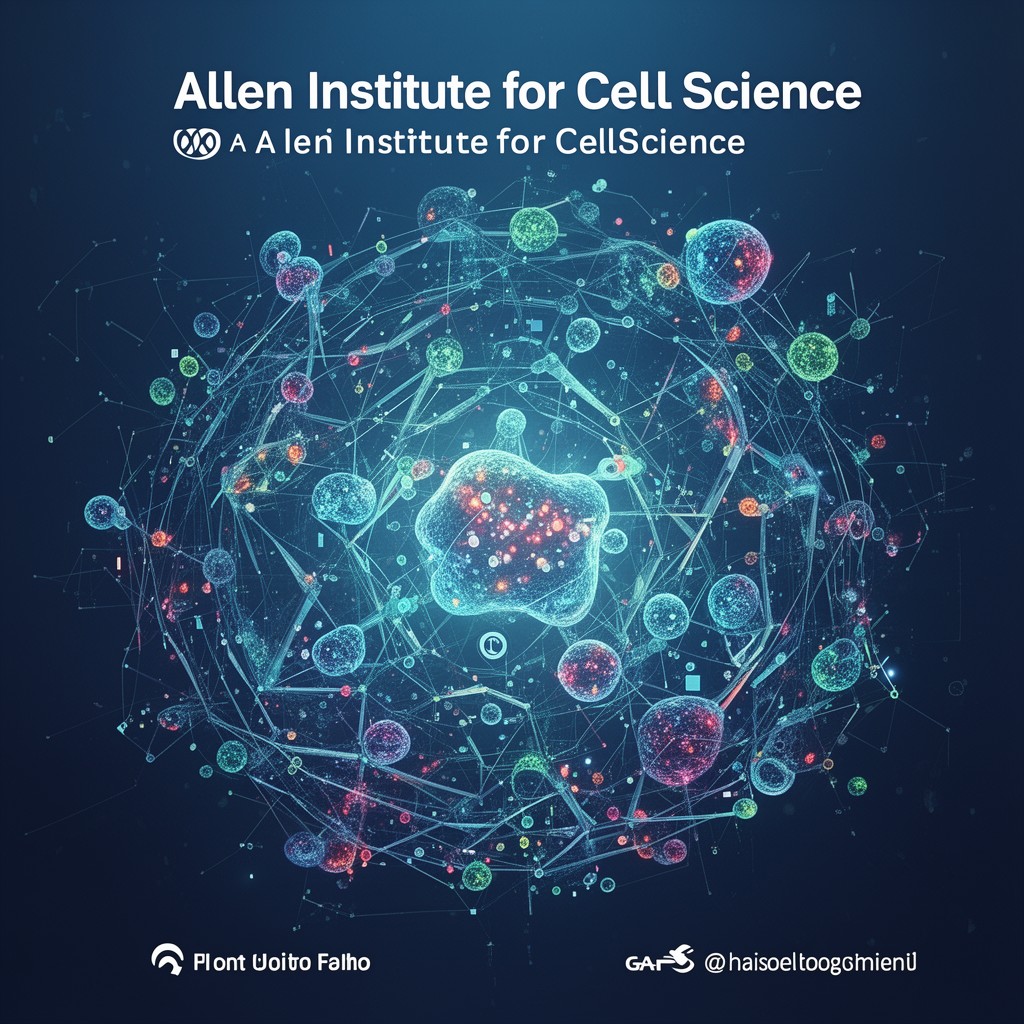 AI-generated illustration of Allen Institute for Cell Science
