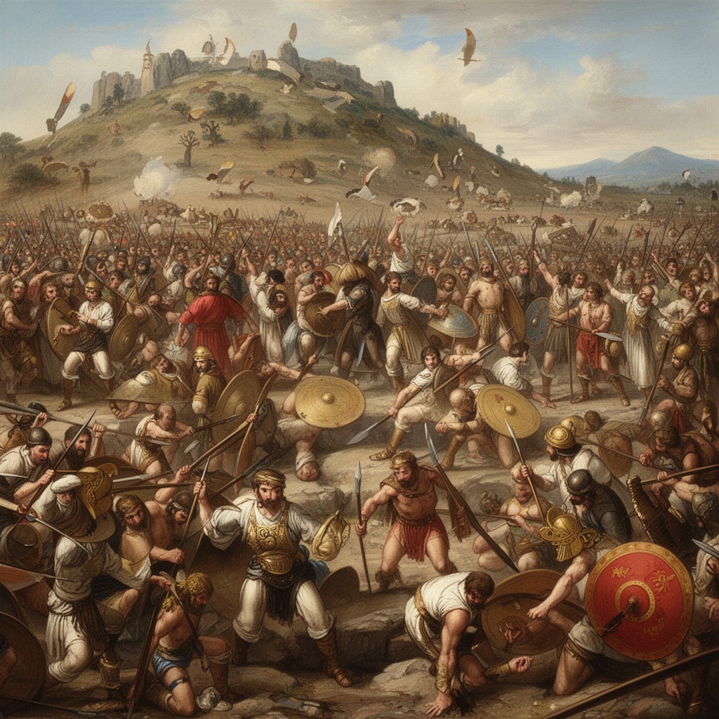 AI-generated illustration of Battle of Chaeronea